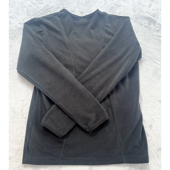 Nike Pullover Womens M Vintage‎ y2k Fleece Sweatshirt Black Pocket Therma Fit - Picture 7 of 12